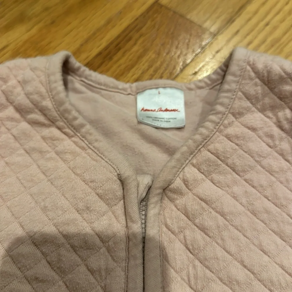 Hanna Andersson pink quilted sleep sack